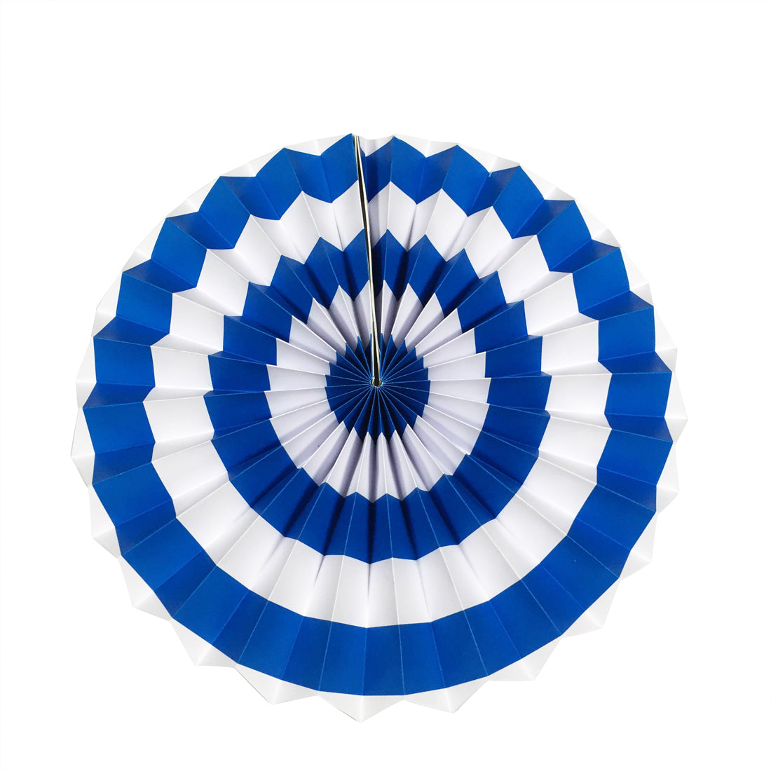 Dark Blue Stripes Paper Fans ALL PARTY SUPPLIES Pretty UR Party   