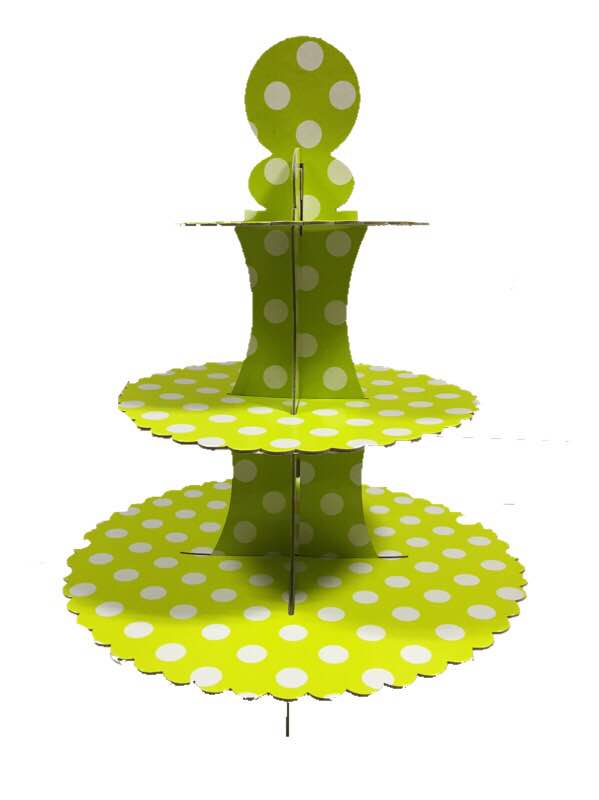 Green Polka Dots Cupcake Stands ALL PARTY SUPPLIES Pretty UR Party   