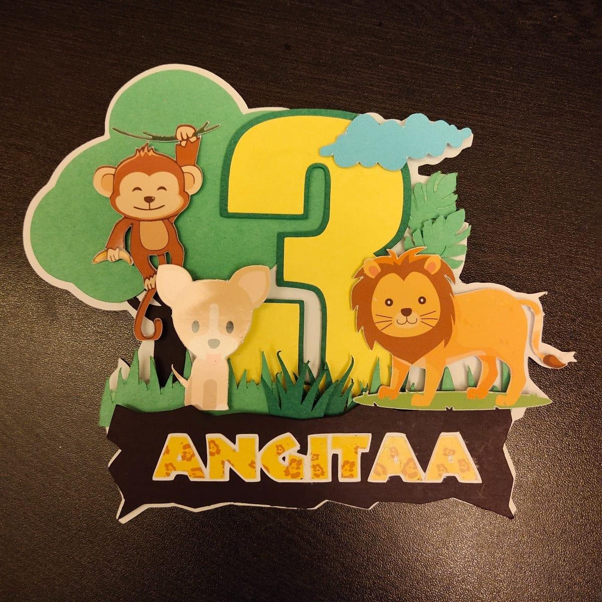 Jungle Cake Topper PRETTY UR PARTY