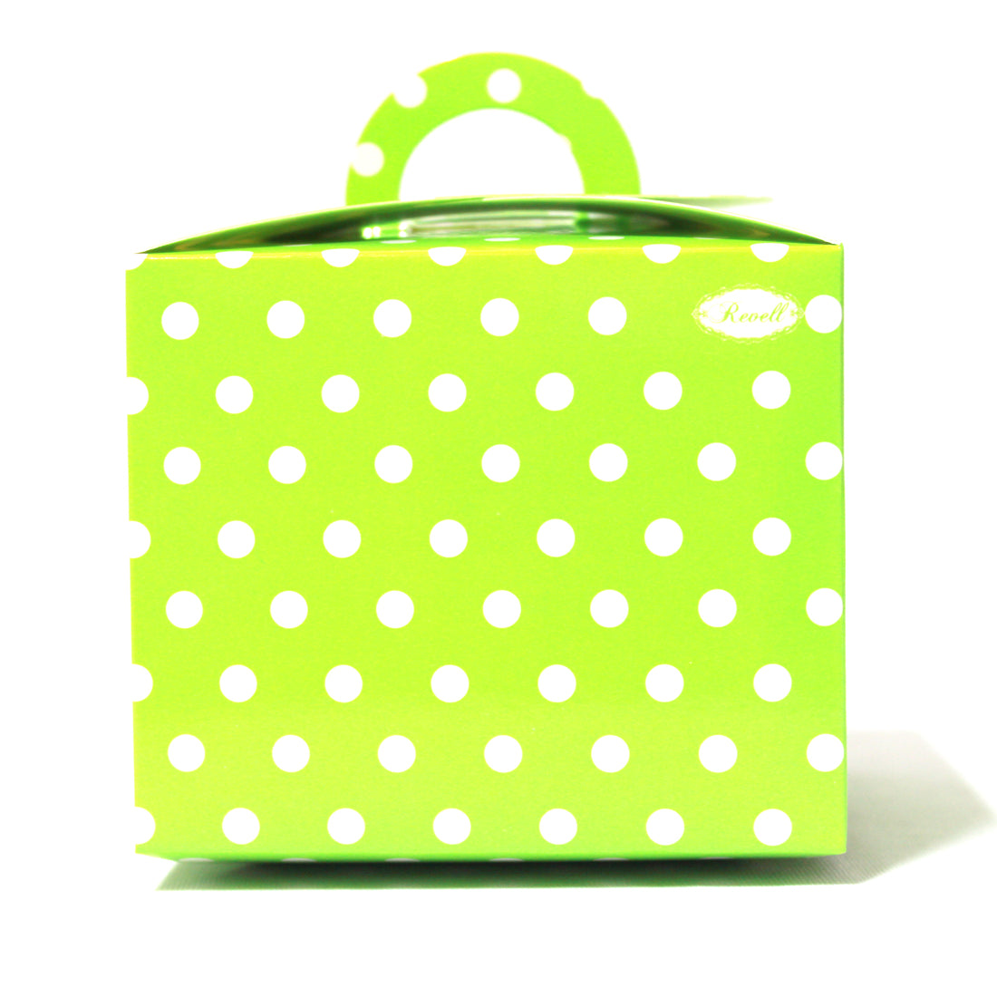 Green Polka Dot Cupcake Box - Pack of 6 THEME PARTIES Pretty UR Party   