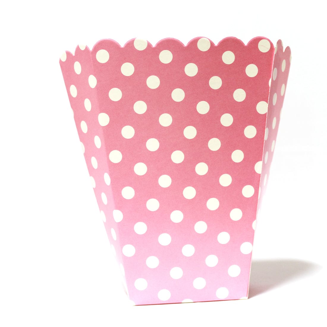 Pink Polka Dot Popcorn Box - Pack of 10 ACCESSORIES Pretty UR Party   