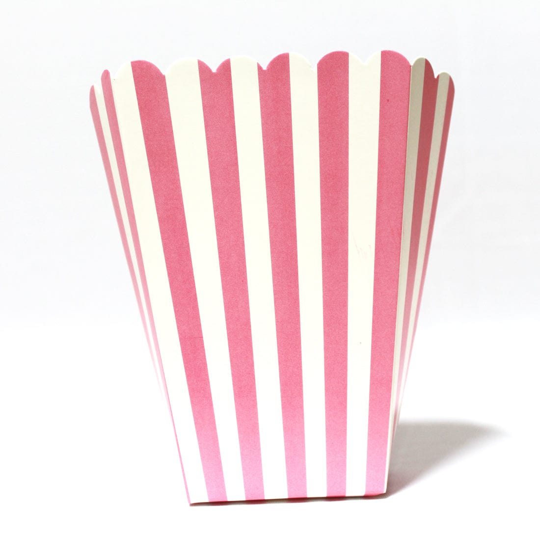 Pink Stripes Popcorn Box - Pack of 10 ACCESSORIES Pretty UR Party   