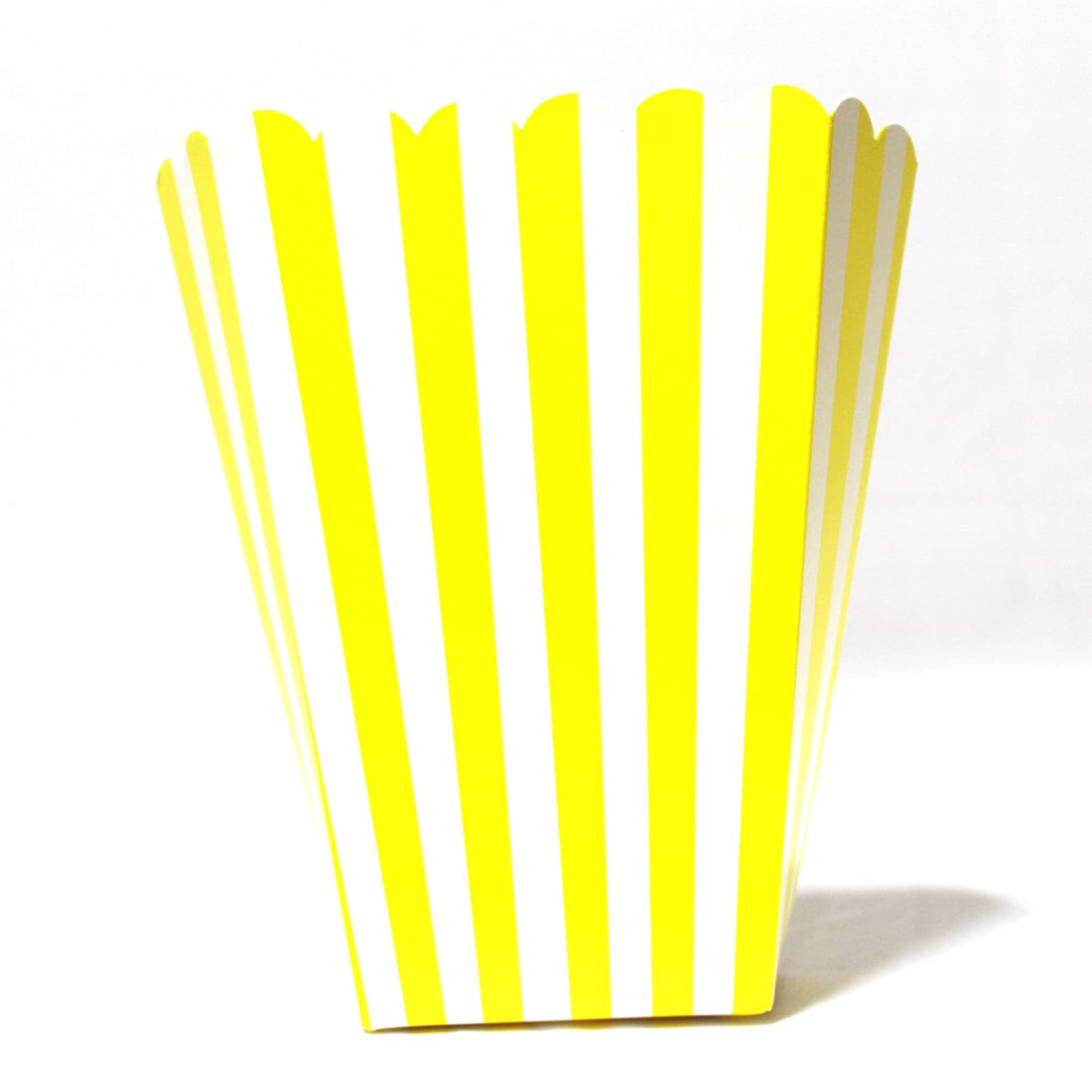 Yellow Stripes Popcorn Box - Pack of 10 ACCESSORIES Pretty UR Party   