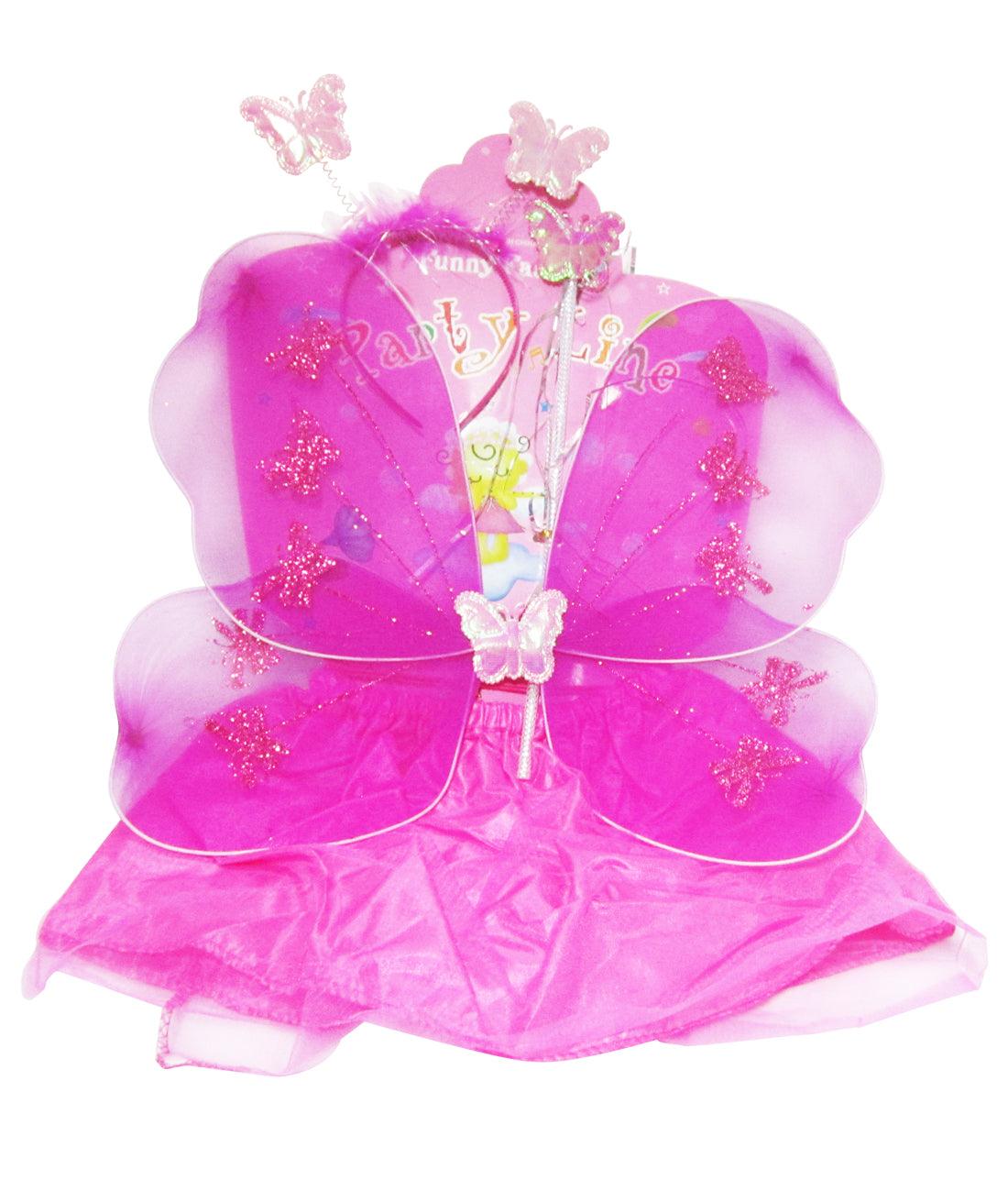 Butterfly Wings with Skirt - Dark Pink ACCESSORIES Pretty UR Party   