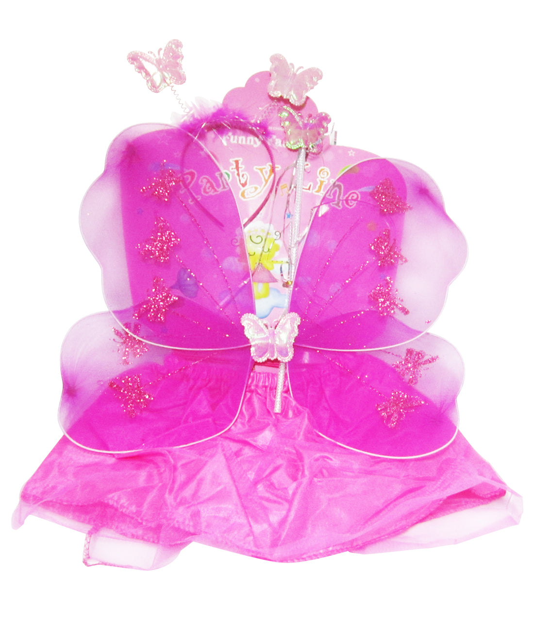 Butterfly Wings with Skirt - Dark Pink ACCESSORIES Pretty UR Party   