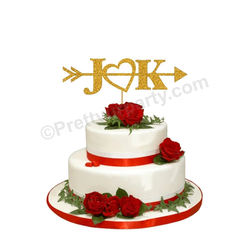 Unik Occasions Mr. and Mrs. Silhouette Acrylic Cake Topper