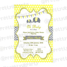 Elephant Baby shower Theme E-Invitations BABY SHOWER Pretty UR Party   
