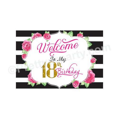 Kate Spade Theme Entrance Banner / Door Sign THEME PARTIES Pretty UR Party Default Title  