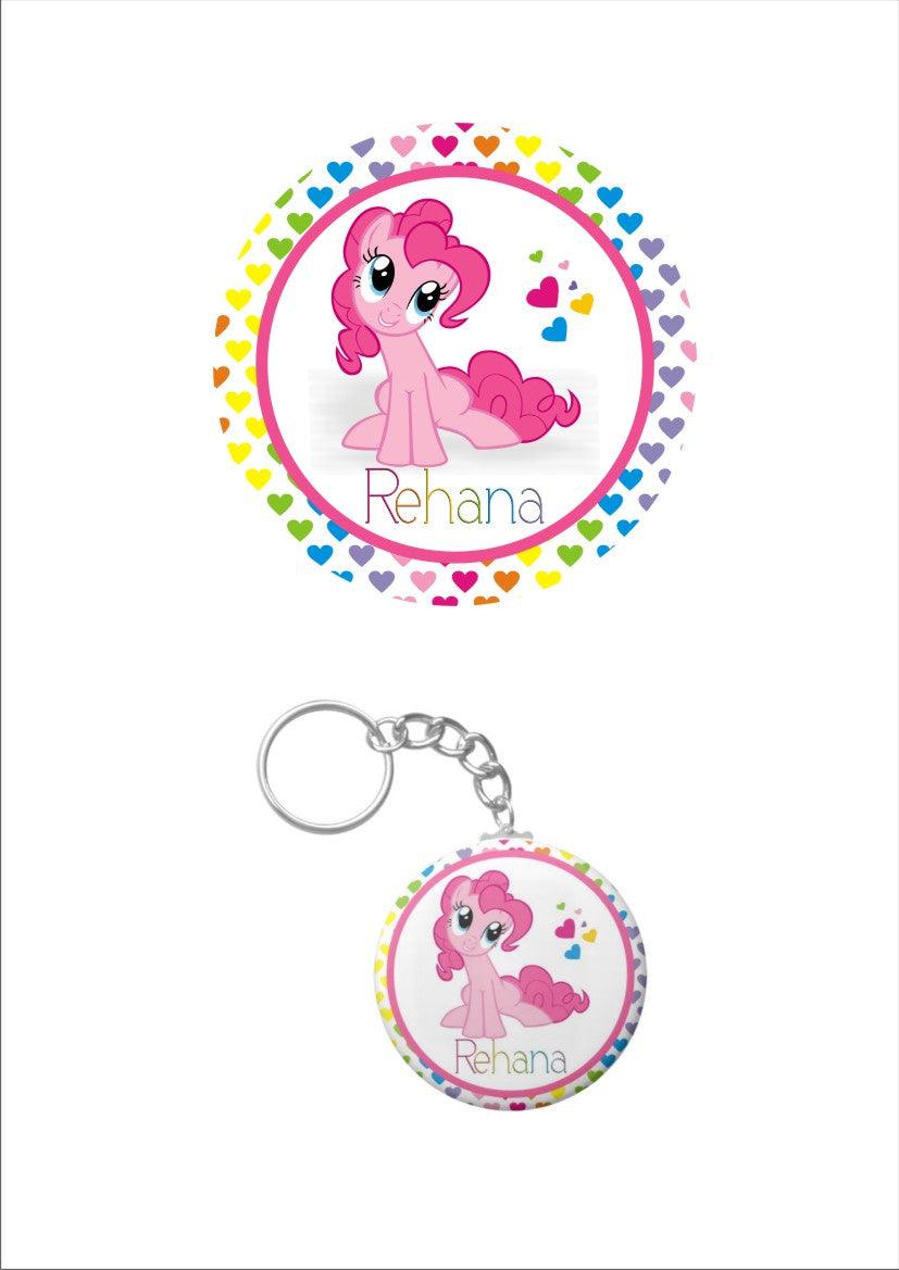 Personalised My Little Pony Keychain THEME PARTIES Pretty UR Party Default Title  