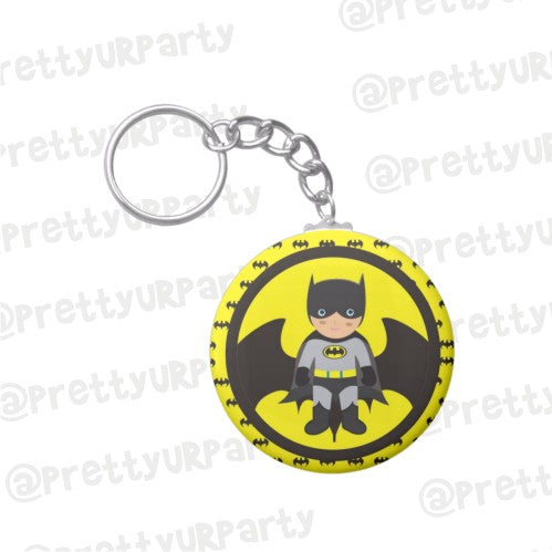 Personalised Batman Inspired Keychain THEME PARTIES Pretty UR Party Default Title  