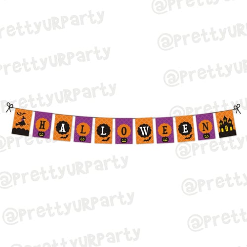 Halloween 02 Theme Bunting ALL PARTY SUPPLIES Pretty UR Party Default Title  