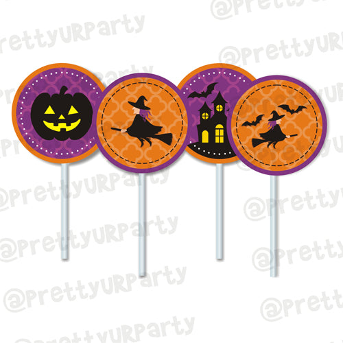 Halloween 02 Cupcake / Food Toppers ALL PARTY SUPPLIES Pretty UR Party Default Title  