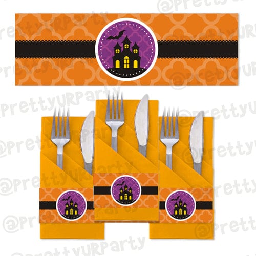 Halloween 02 Napkin Rings ALL PARTY SUPPLIES Pretty UR Party Default Title  