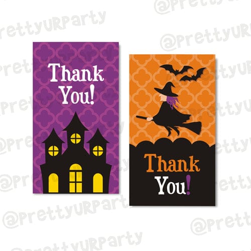 Halloween 02 Thank you Tags ALL PARTY SUPPLIES Pretty UR Party Default Title  