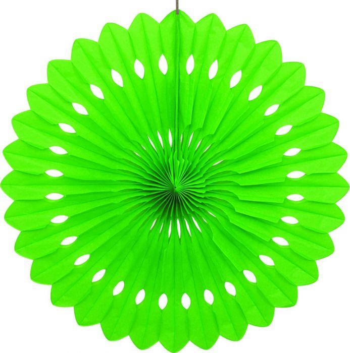 Designer Lime Green Paper Fans ALL PARTY SUPPLIES Pretty UR Party   