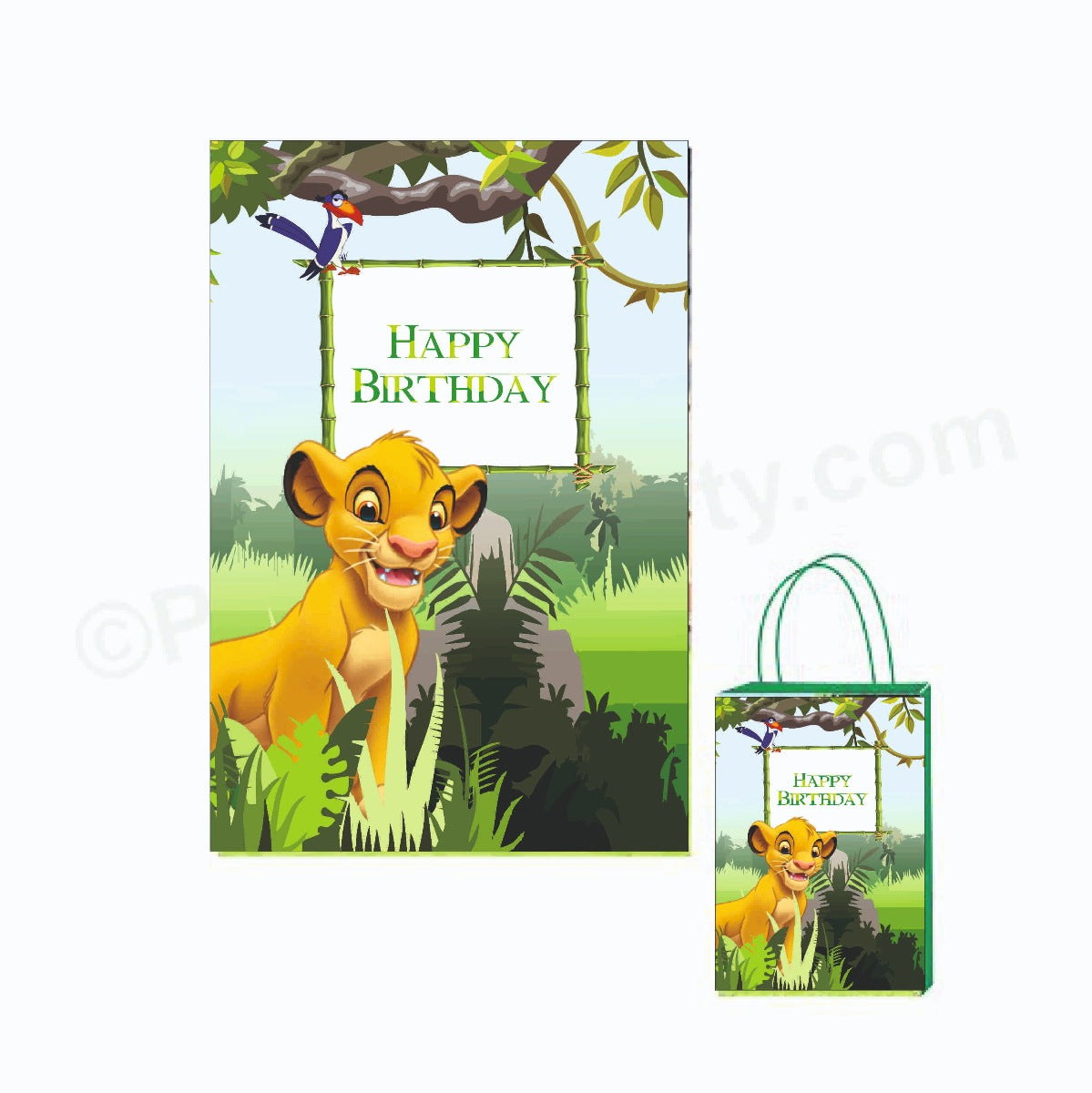 Lion King Theme Khoi Bag ALL PARTY SUPPLIES Pretty UR Party   