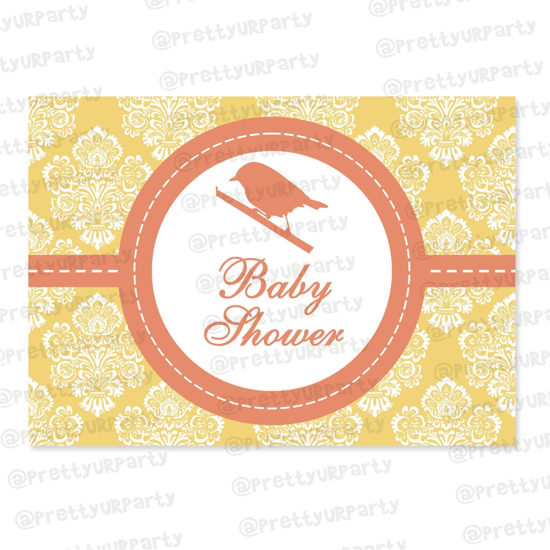 Little Bird  Table Mats BABY SHOWER Pretty UR Party Default Title  