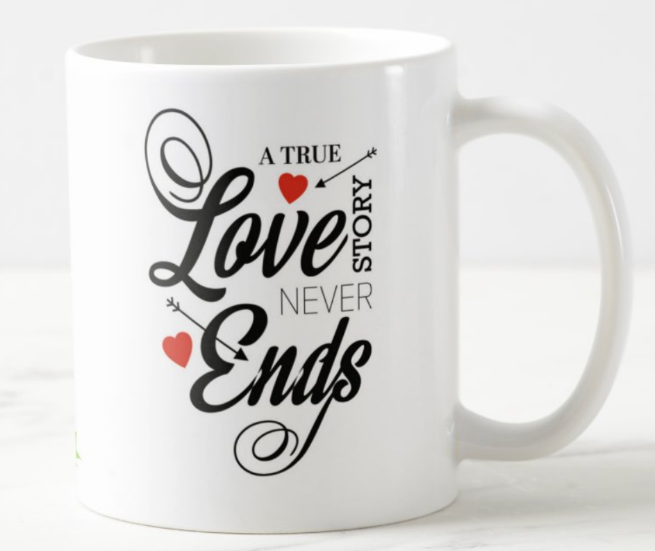 Love Story Valentines Mug ALL PARTY SUPPLIES Pretty UR Party   