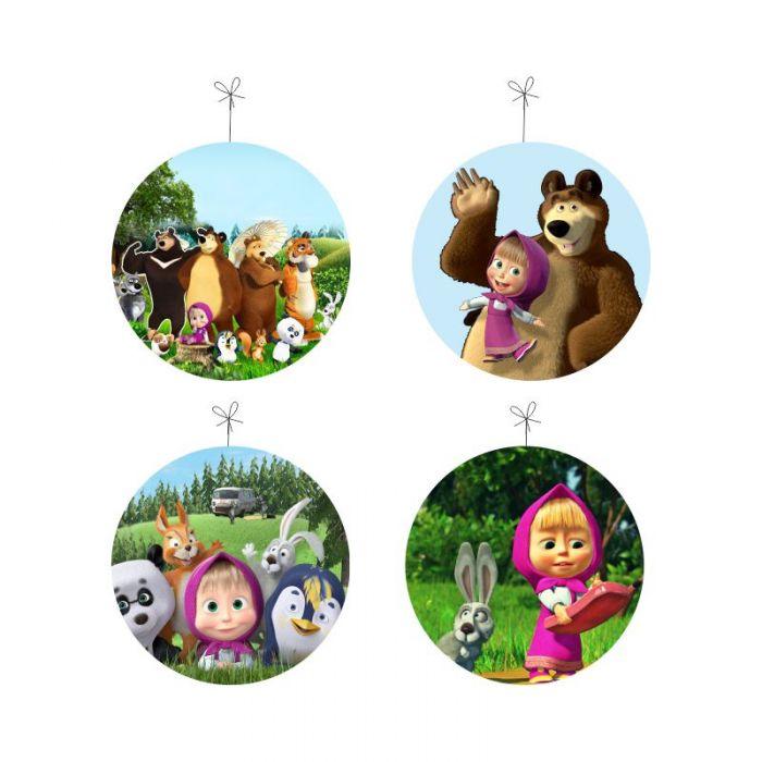 Masha and The Bear Party Decorations Package - 70 pieces BIRTHDAYS Pretty UR Party   