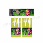 Masha and The Bear Theme Napkin Rings THEME PARTIES Pretty UR Party Default Title  
