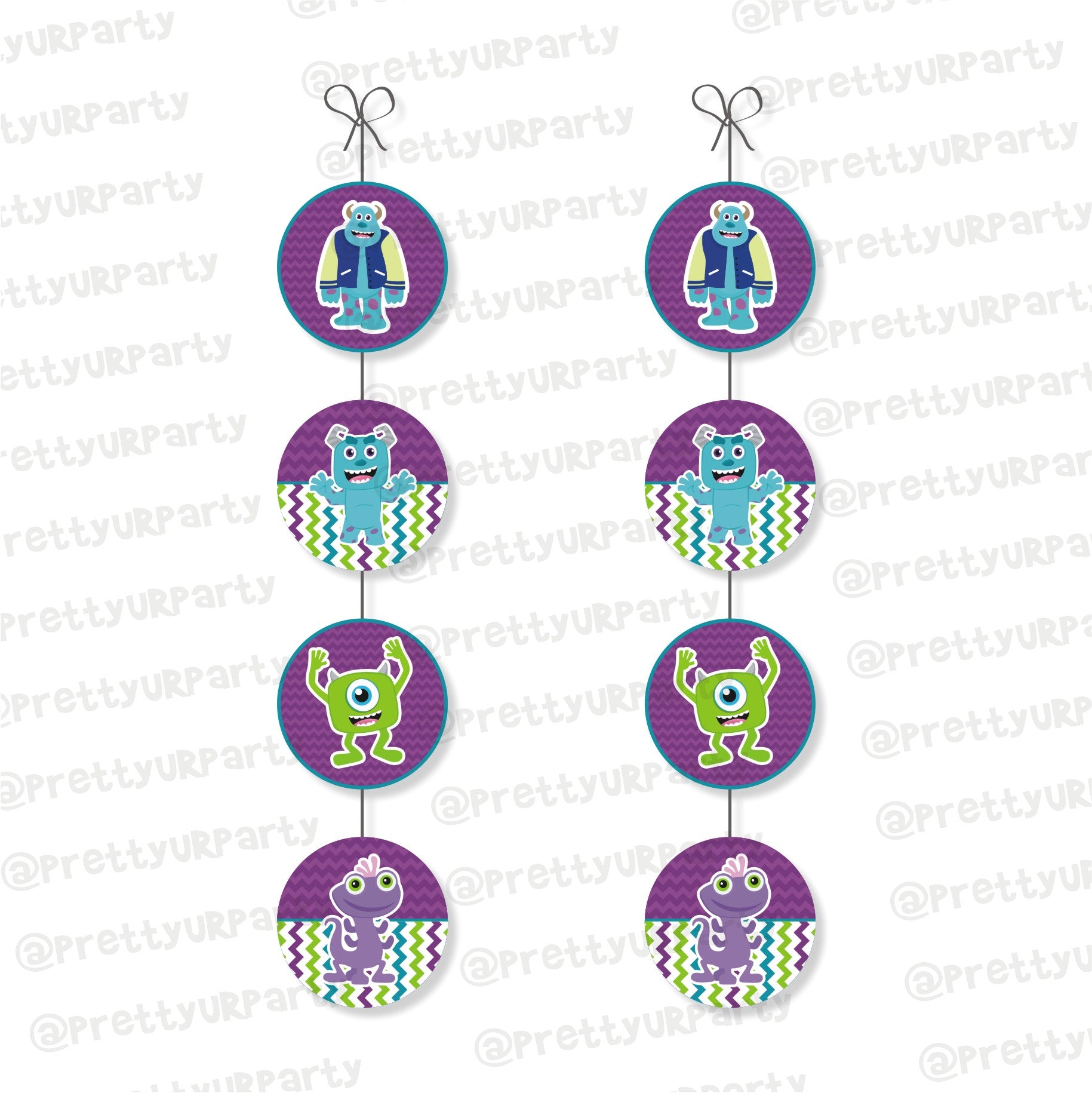 Monsters Inc. Theme Danglers THEME PARTIES Pretty UR Party Default Title  