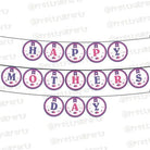 Pink and Purple Mothers Day Bunting ALL PARTY SUPPLIES Pretty UR Party   