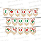 Red and Green Mothers Day Bunting ALL PARTY SUPPLIES Pretty UR Party   