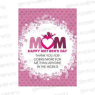 Mothers day Happy Mothers Day Mom Card ALL PARTY SUPPLIES Pretty UR Party   
