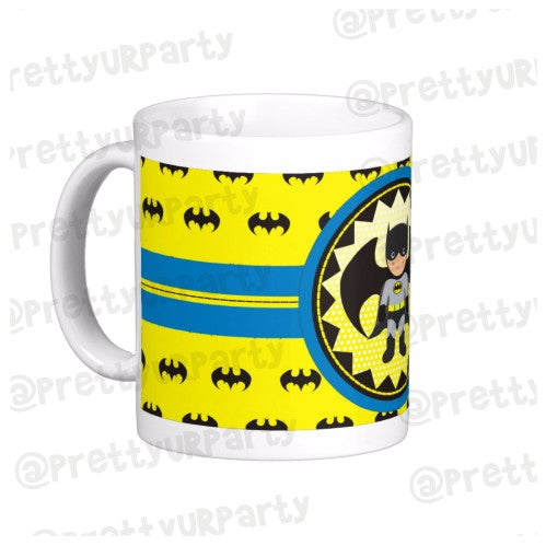 Personalised Batman Inspired Mug THEME PARTIES Pretty UR Party   