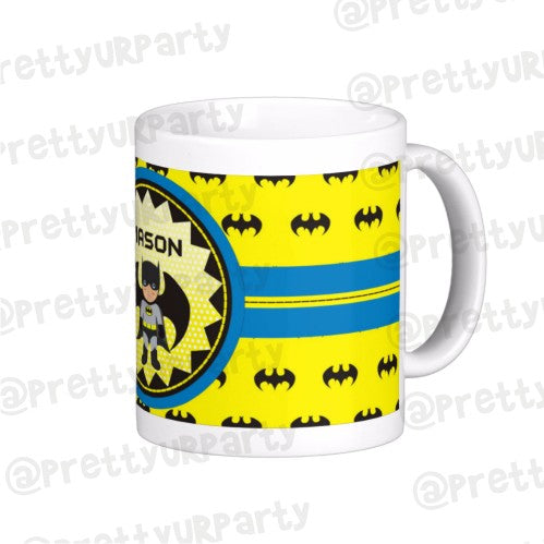 Personalised Batman Inspired Mug THEME PARTIES Pretty UR Party   