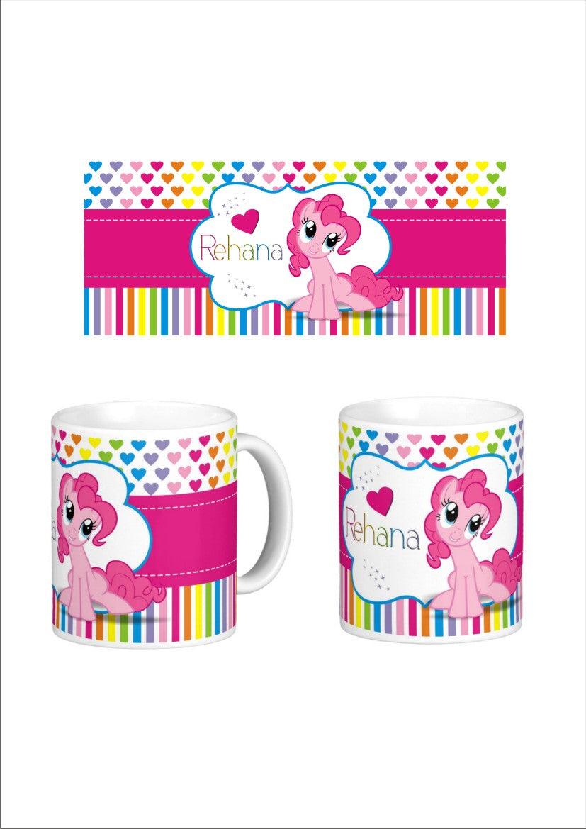 Personalised My Little Pony Mug THEME PARTIES Pretty UR Party Default Title  
