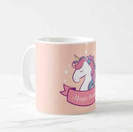 Personalised Unicorn Mug 02 THEME PARTIES Pretty UR Party   