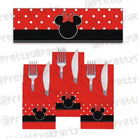 Red Minnie Mouse Inspired Napkin Rings THEME PARTIES Pretty UR Party Default Title  