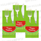 Watermelon Theme Napkin Rings THEME PARTIES Pretty UR Party Default Title  