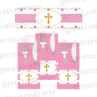 Baptism Pink Theme Napkin Rings ALL PARTY SUPPLIES Pretty UR Party Default Title  