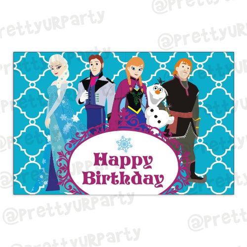 New Frozen Table Mats THEME PARTIES Pretty UR Party Default Title  
