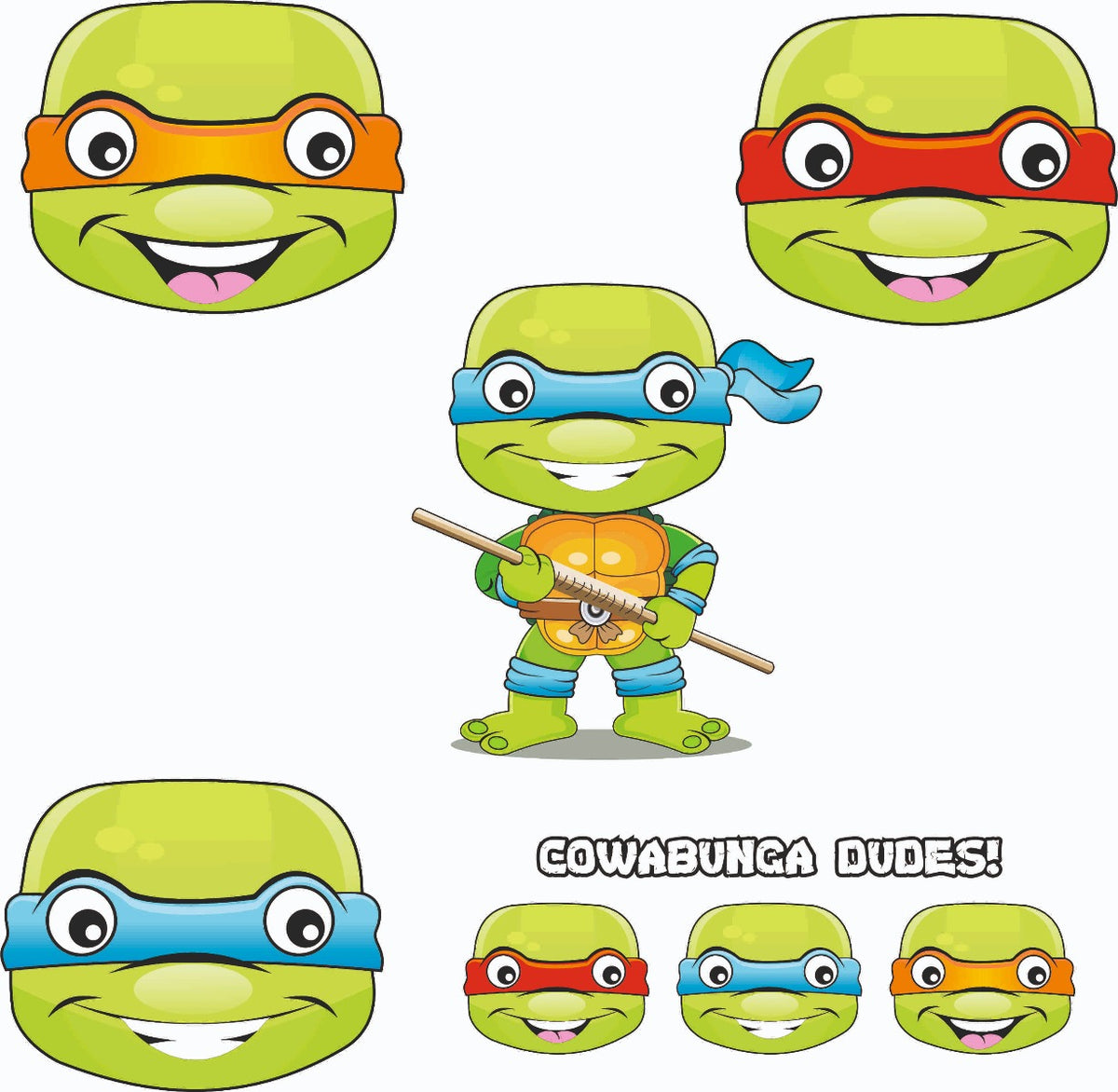 Ninja Turtles Theme Cutouts – PRETTY UR PARTY