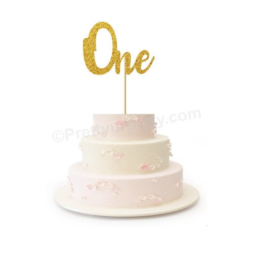 One Cake Topper ALL PARTY SUPPLIES Pretty UR Party Card Stock Glitter Paper  