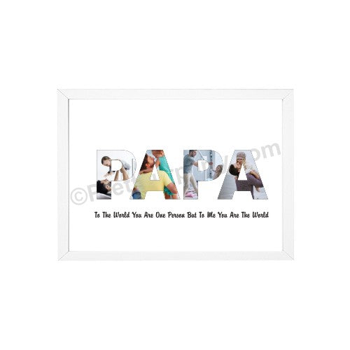 Fathers Day Personalized Papa Photo Frame ALL PARTY SUPPLIES Pretty UR Party Without Frame  