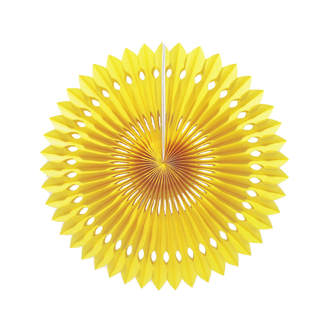 Designer Yellow Paper Fans ALL PARTY SUPPLIES Pretty UR Party 20 cms  