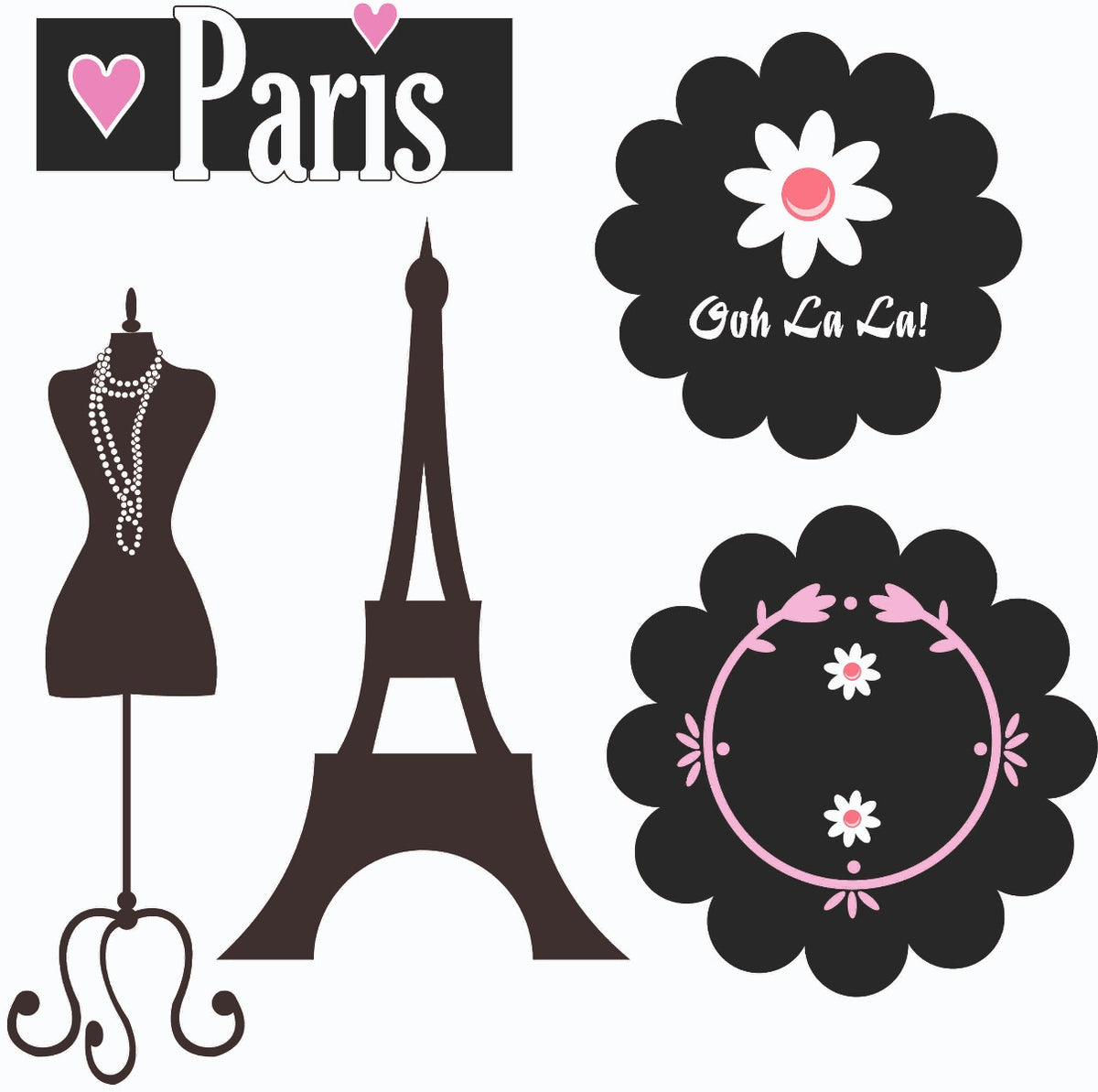 Paris Theme Cutouts – PRETTY UR PARTY