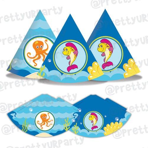 Under the Sea Hats - Pack of 10 THEME PARTIES Pretty UR Party Default Title  