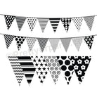 Black Pattern Bunting BABY SHOWER Pretty UR Party Default Title  