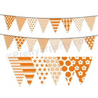 Orange Pattern Bunting BABY SHOWER Pretty UR Party Default Title  