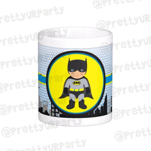 Personalised Batman Inspired Pen/Pencil Holder PERSONALISED Pretty UR Party Without name  
