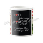 Happy Valentines Day Love Quote with Photo Mug ALL PARTY SUPPLIES Pretty UR Party   