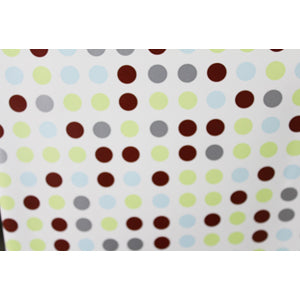 Brown and Green Polka Dots Wrapping Paper - Pack of 5 ACCESSORIES Pretty UR Party   