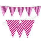 Pink Stripes Bunting BABY SHOWER Pretty UR Party Default Title  