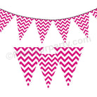 Pink Chevron Bunting ALL PARTY SUPPLIES Pretty UR Party Default Title  