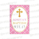 Baptism Pink Poster 01 ALL PARTY SUPPLIES Pretty UR Party   